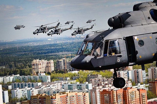 полёт над Краснознаменском, Вид сверху, 9 мая
