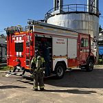 В Краснознаменске прошла общеобластная тренировка по пожарной безопасности и действиям в ЧС