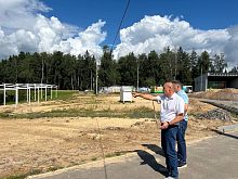 Глава Краснознаменска проверил выполнение работ на объектах благоустройства города