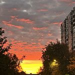 Закат 2 октября — Краснознаменск