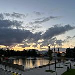 Вечернее небо над городом