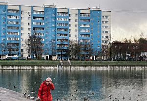 Осеннее городское озеро 