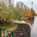 В Краснознаменске 389 квадратных метра плиточного покрытия заменили на асфальтобетонное