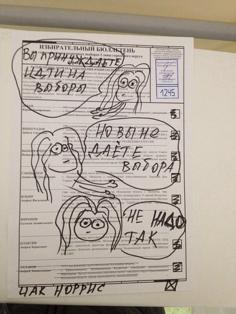 Коротко про выборы в Краснознаменске