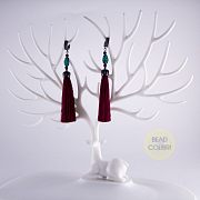 Серьги "My Merlot "