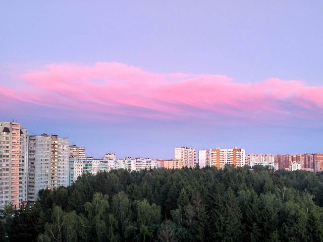 Сегодня потрясающие облака 