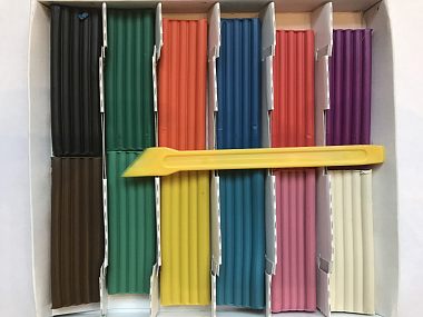 Пластилин 12 цветов Каляка-Маляка