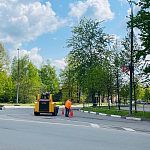 На дорогах Краснознаменска начался ямочный ремонт.