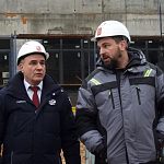 В рамках проекта «Новая школа» партии «Единая Россия» проверил ход строительства нового образовательного центра на ул. Связисты