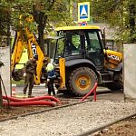 В сквере имени Германа Степановича Титова проводятся масштабные работы