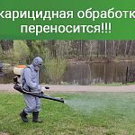 Перенос акарицидной обработки парков 