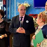 Поздравление ветеранов-педагогов и ветеранов космических войск с праздником 23+8