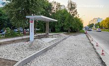На ул. Победы 22 уже установили новую автобусную остановку