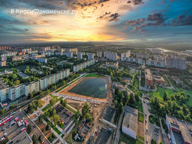 Краснознаменск с высоты