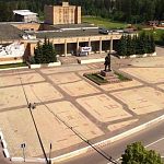 Помните такое необычное выложенное плиткой оформление на площади Ленина?