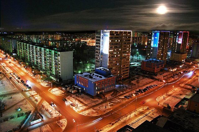 Романтика уездного городка. Краснознаменск, крыш