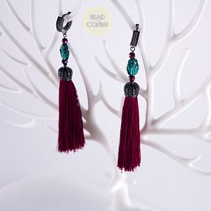 Серьги "My Merlot "