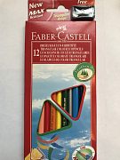 Цветные карандаши ECO с точилкой FABER-CASTELL 12 цветов