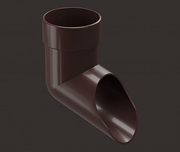 Колено стока Docke LUX пластиковое d100мм (шоколад/графит/пломбир)