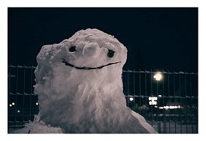 СнегомэнНочь | Зима 25Старое озеро