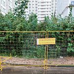 На Шлыкова 5б около 1 подъезда такое безобразие стоит с самой зимы