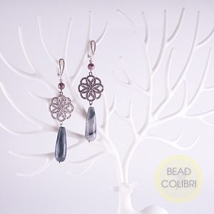 Нежные серьги "Barocco"