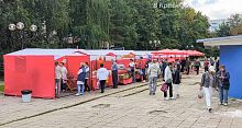 Небольшой фотообзор ярмарки у городского рынка