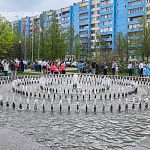 Сегодня состоялся официальный запуск «Фонтана детства» возле ЦРТДЮ