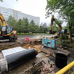 Капитальный ремонт участка теплосети на ул. Строителей идëт полным ходом
