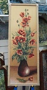 Букет маков б (108Х36), 3372-A-W4324, 4-гранник