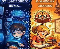 От цифрового шума — к живому знанию! В Cool School мы даём ребёнку опору для настоящих знаний!