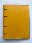 Тетрадь с кожаной обложкой на кольцах со сменными блоками формат А-5 160 листов