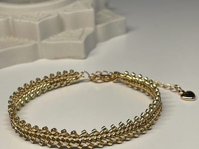 Изящный браслет ручной работы+конвертик в подарок