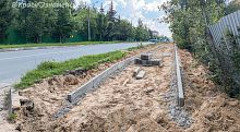 На ул. Строителей, со стороны частного сектора, скоро появится продолжение тротуара