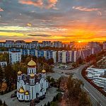 Оранжевые закаты над городом