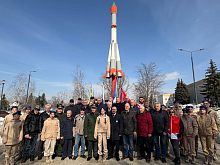 18 марта у памятника «Покорителям космоса!» состоялся митинг в честь 60-ой годовщины первого космического запуска с космодрома «Плесецк»