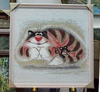 Кот и мышь (45Х45) 127-21283