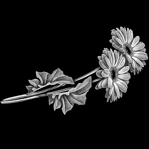 Гравировка Цветок