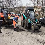 Ямочный ремонт на ул. Связистов