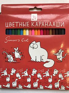 Цветные карандаши Simon's Cat 24 цвета