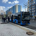 Сегодня на дорогах заметили тестовый 1442 автобус