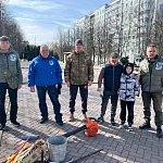12 апреля представители Краснознаменского городского отделения "БОЕВОЕ БРАТСТВО" провели субботник на территории Сквера Победы в Краснознаменске