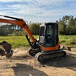 Мини экскаватор копка фундаментов, траншей, ямобур