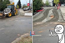 Вандализм на строительной площадке 