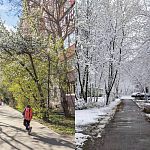 Конец апреля в прошлом году и в этом