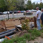 Глава города провёл осмотр капитального ремонта тепловой сети по ул. Октябрьская и ул. Строителей