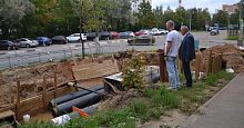 Глава города провёл осмотр капитального ремонта тепловой сети по ул. Октябрьская и ул. Строителей
