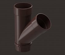 Тройник Docke LUX пластиковый d100мм 45° (шоколад/графит/пломбир)