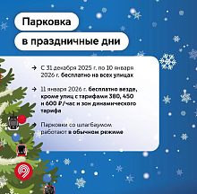 Приятное напоминание: в новогодние праздники парковаться в Москве можно бесплатно!