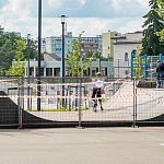 Часть рамп на городском озере огородили на ремонт